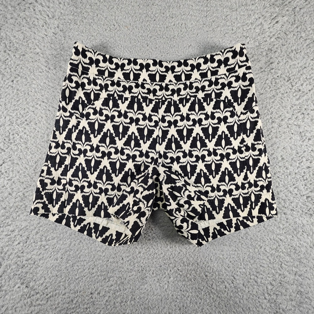 Cartonnier By Anthropologie Shorts Women 28 Side Zip Pockets‎ Textured Geometric